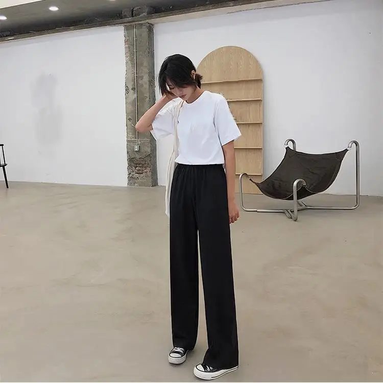 Autumn Winter New Women Trousers Soft Waxy Comfortable Wide Leg Pants Solid 2019 Baggy Winter Mopping Pants
Autumn Winter New Women Trousers Soft Waxy Comfortable Wide Leg Pants Solid 2019 Baggy Winter Mopping Pants