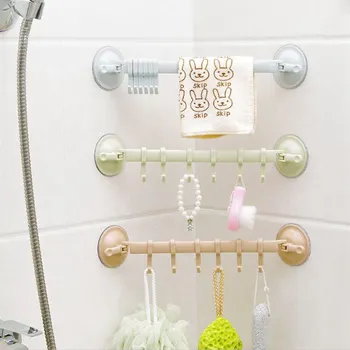 T suction cup rotating towel rack 6-link rack Multi-function towel rack bathroom towel rod curtain rods shower rings
T suction cup rotating towel rack 6-link rack Multi-function towel rack bathroom towel rod curtain rods shower rings