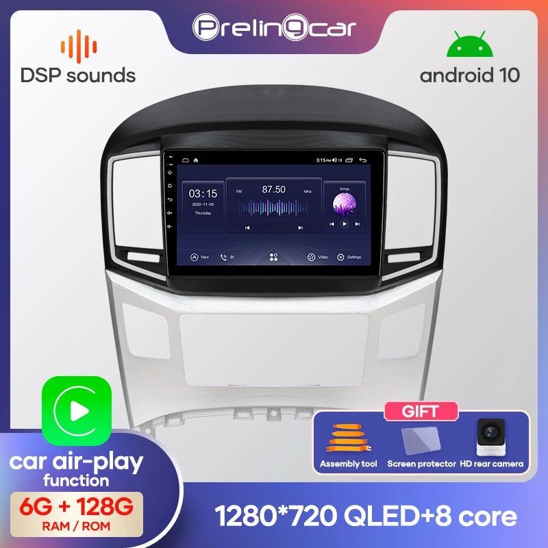 Автомагнитола Prelingcar 2 Din Android 10 0 без DVD мультимедийный видеоплеер GPS-навигация для