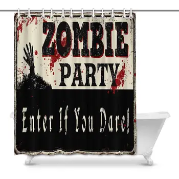 Zombie Party Vintage Rusty Metal Sign Halloween Theme Waterproof Shower Curtain Decor, Fabric Bathroom Set with Hooks, 60(Wide)
Zombie Party Vintage Rusty Metal Sign Halloween Theme Waterproof Shower Curtain Decor, Fabric Bathroom Set with Hooks, 60(Wide)