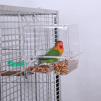 Seed No Mess Bird Feeder Parrot Toys Canary Cockatiel Finch Tidy Corral Cage Hanging Suction Alimentador Adsorption House Type
Seed No Mess Bird Feeder Parrot Toys Canary Cockatiel Finch Tidy Corral Cage Hanging Suction Alimentador Adsorption House Type