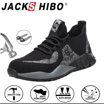 JACKSHIBO All Season Work Safety Shoes For Men Steel Toe Cap Anti-Smashing Working Boots Construction Safety Work Sneakers Big
JACKSHIBO All Season Work Safety Shoes For Men Steel Toe Cap Anti-Smashing Working Boots Construction Safety Work Sneakers Big
