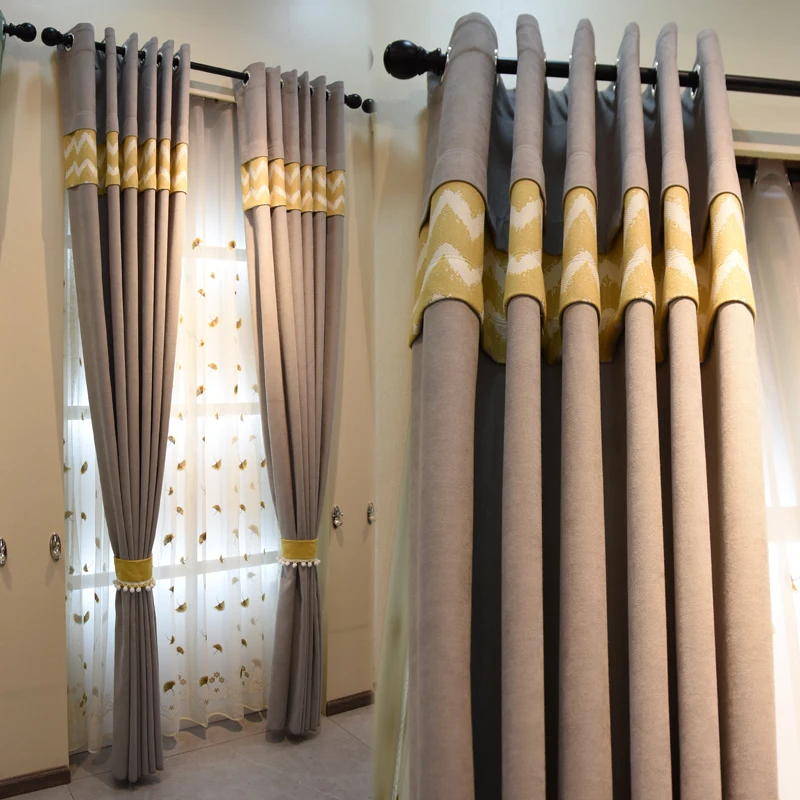 Nordic Minimalist Modern Mosaic Curtain Sound Insulation Sunscreen Finished Shade Cloth Bedroom Curtain Living Room Windows 
Nordic Minimalist Modern Mosaic Curtain Sound Insulation Sunscreen Finished Shade Cloth Bedroom Curtain Living Room Windows