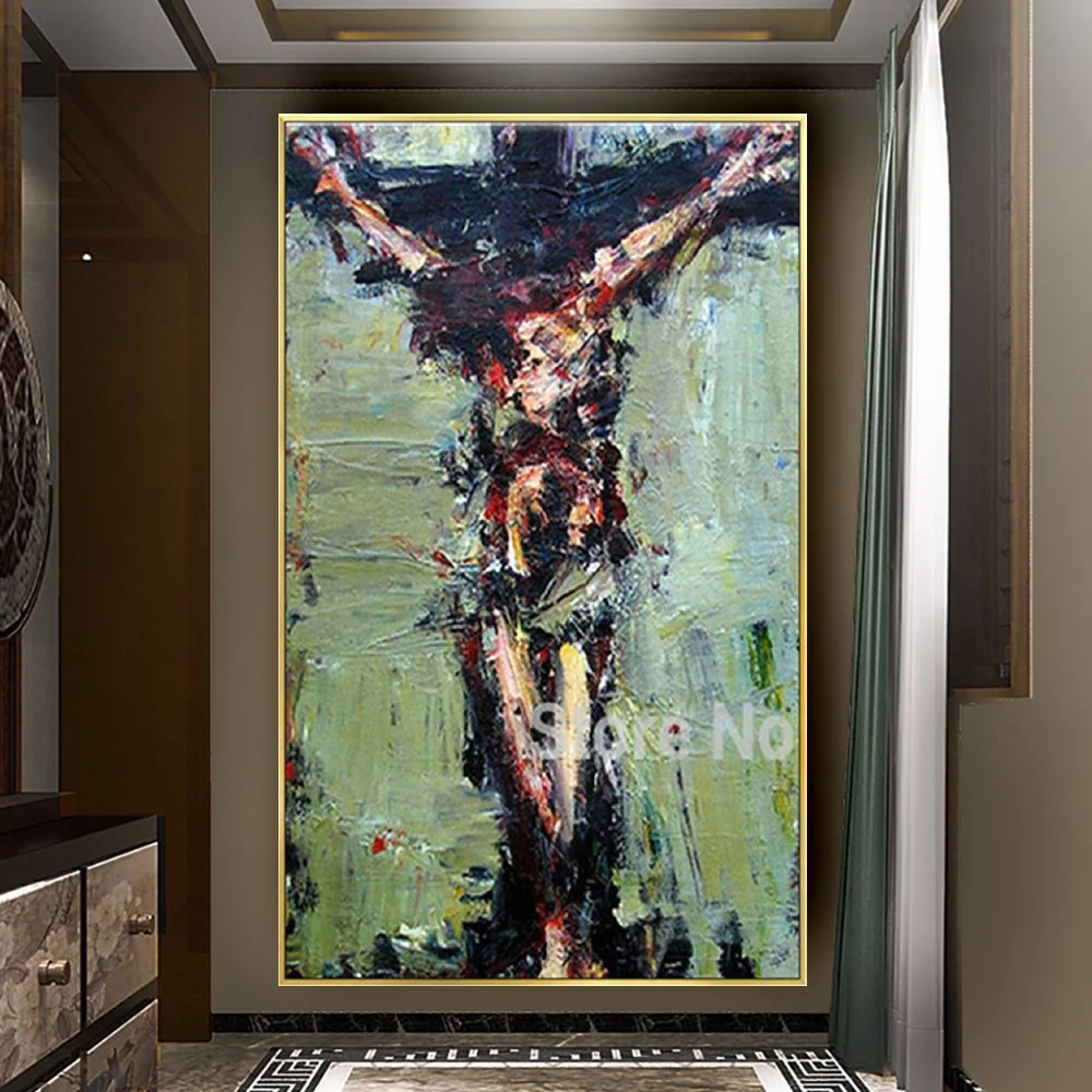 religious creativity Oil painting on canvas indoor wall decor modern Hand Painted abstract Jesus painting Knife figure painting 
religious creativity Oil painting on canvas indoor wall decor modern Hand Painted abstract Jesus painting Knife figure painting