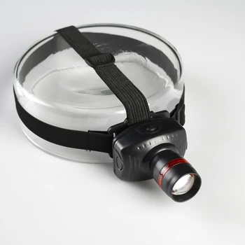 Flashlight on the forehead "Dozor", 1 LED, black, with a red ring on the lens, 3 AAA, 7x6x4 cm 555029
Flashlight on the forehead "Dozor", 1 LED, black, with a red ring on the lens, 3 AAA, 7x6x4 cm 555029