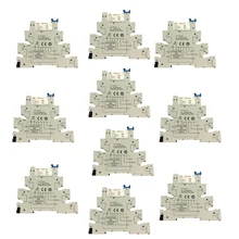 10x Durable Hongfa 5PIN Relais Buchse 6-24V AC/DC 6A Verwenden mit HF41F PCB Relais/ 10 PCS, weiß(China)