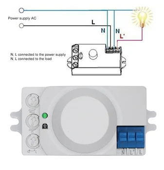 NEW 360 Degree Radar motion Sensor Light Switch Body Motion Detector Microwave Sensor Switch 5.8GHz Radar Sensor Switch
NEW 360 Degree Radar motion Sensor Light Switch Body Motion Detector Microwave Sensor Switch 5.8GHz Radar Sensor Switch