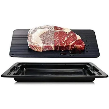 2pcs Fast Defrosting Tray Durable Practical Multi-functional Classic Frozen Food Meat Quick Defrost Kitchen Plate Board
2pcs Fast Defrosting Tray Durable Practical Multi-functional Classic Frozen Food Meat Quick Defrost Kitchen Plate Board