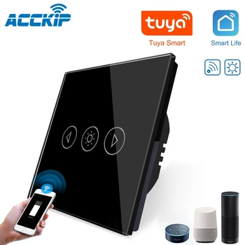 ACCKIP LED Dimmer Switch Wifi Smart Touch Crystal Panel Switch Tuay App Remote Control 90V~250V EU/UK Switch Умный выключатель
ACCKIP LED Dimmer Switch Wifi Smart Touch Crystal Panel Switch Tuay App Remote Control 90V~250V EU/UK Switch Умный выключатель