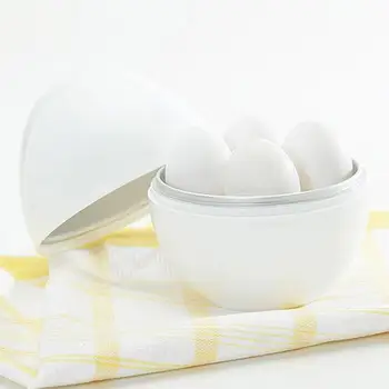 White Ball Shape Microwave 4-6 Eggs Cooker Hard Boiled Boiler Home Kitchen Tool
White Ball Shape Microwave 4-6 Eggs Cooker Hard Boiled Boiler Home Kitchen Tool