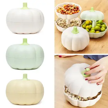 3 Colors Dried Fruit Storage Box Creative Pumpkin Shaped Candy Box Double-layer Fruit Snack Basket Holder For Party Decoration
3 Colors Dried Fruit Storage Box Creative Pumpkin Shaped Candy Box Double-layer Fruit Snack Basket Holder For Party Decoration