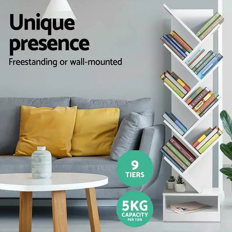 9tier Tree Bookshelf Display Shelf Rack Book Case Storage Stand Bookcase White Student Multi Layer Tree Rack Floor Type Bookcase Bookcases Aliexpress