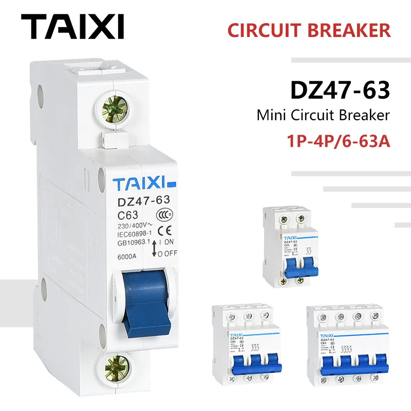 Circuit Breakers Air Swith AC C Type D Type MCB 240V 250V Mini Protector 6A 10A 16A Air Conditioner Lights Socket Master Switch
Circuit Breakers Air Swith AC C Type D Type MCB 240V 250V Mini Protector 6A 10A 16A Air Conditioner Lights Socket Master Switch