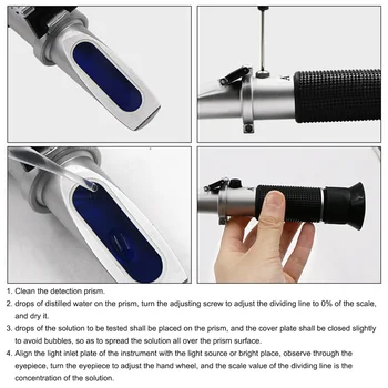 Hot Wine Sugar Concentration Refractometer Handheld Alcohol Meter Portable Grape Brix ATC Refractometer
Hot Wine Sugar Concentration Refractometer Handheld Alcohol Meter Portable Grape Brix ATC Refractometer