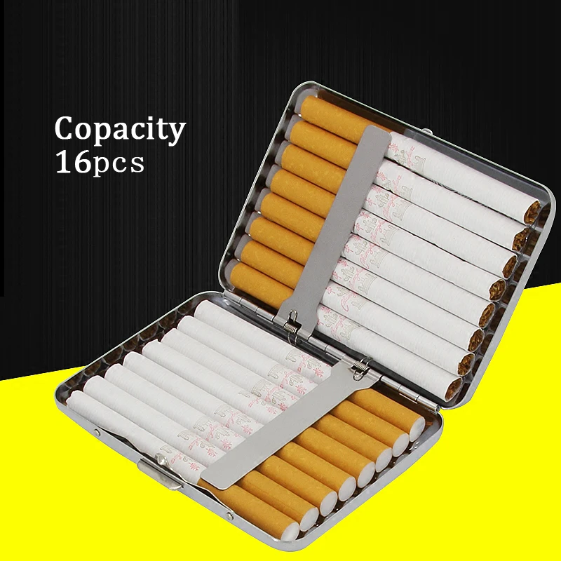 16PCS Metal Cigarette case Moisture-proof Waterproof tobacco Store Box Smoker Gift
16PCS Metal Cigarette case Moisture-proof Waterproof tobacco Store Box Smoker Gift