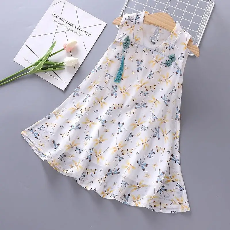 2020 New Summer 8T Girls Chiffon Dress Children Fresh Floral Retro Cheongsam Child Temperament Princess Party Dress 140cm
2020 New Summer 8T Girls Chiffon Dress Children Fresh Floral Retro Cheongsam Child Temperament Princess Party Dress 140cm