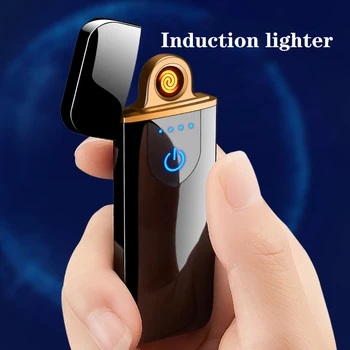 Rechargeable lighter touch induction windproof electronic ultra-thin USB cigarette lighter metal
Rechargeable lighter touch induction windproof electronic ultra-thin USB cigarette lighter metal