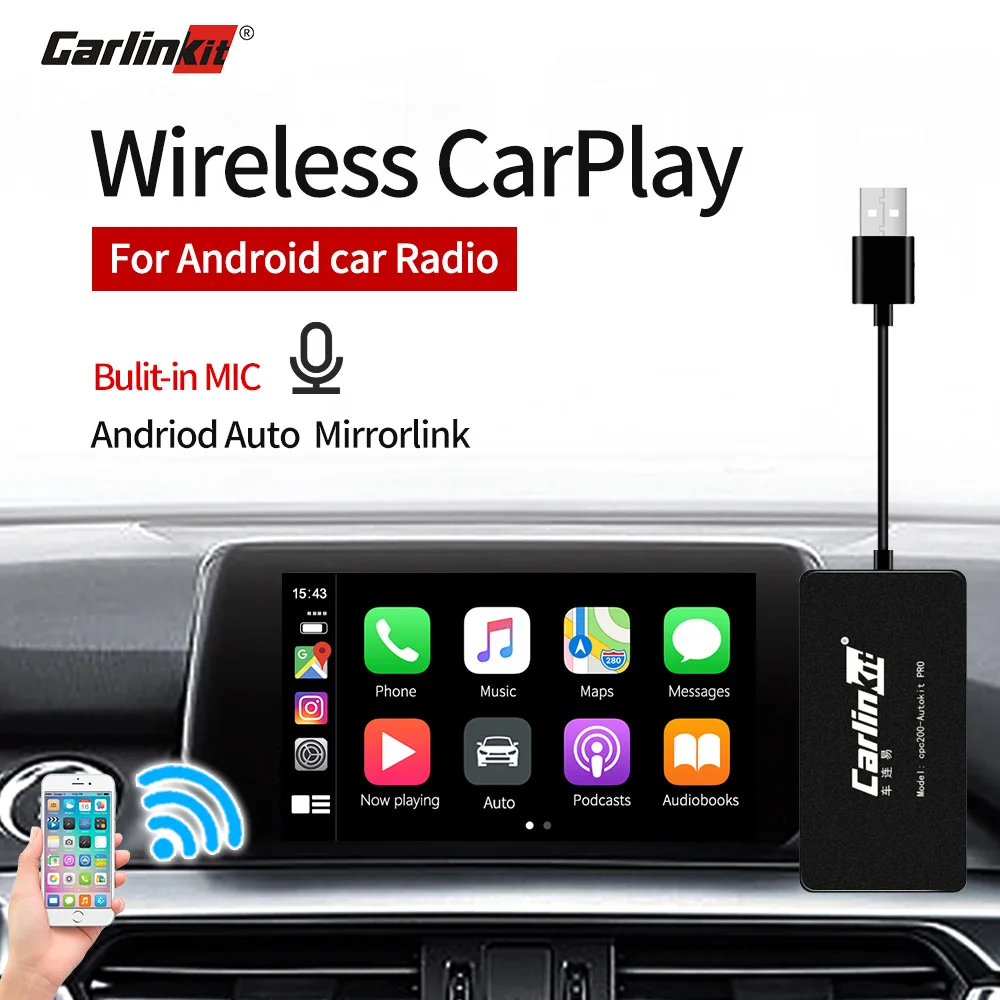 Carlinkit Wireless Smart Link Apple CarPlay Dongle for Android Navigation Player Mini USB Carplay Stick with Android Auto
Carlinkit Wireless Smart Link Apple CarPlay Dongle for Android Navigation Player Mini USB Carplay Stick with Android Auto