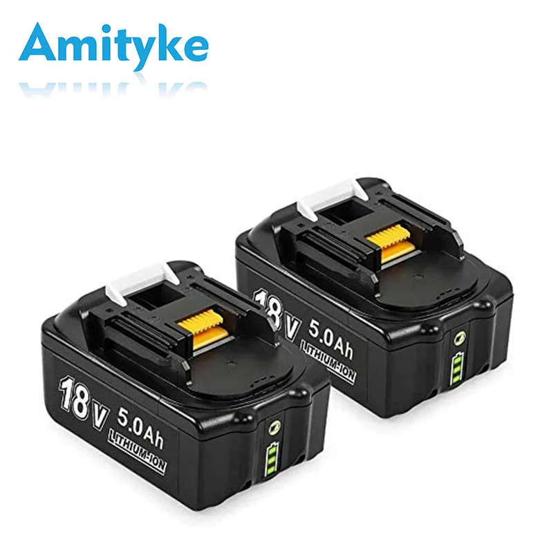 2 Pack 18V 5.0AH BL1850B Battery Replacement For Makita 18V Battery BL1830 BL1850 BL1840 BL1850B-2 BL1845 BL1860B Tool Batteries
2 Pack 18V 5.0AH BL1850B Battery Replacement For Makita 18V Battery BL1830 BL1850 BL1840 BL1850B-2 BL1845 BL1860B Tool Batteries