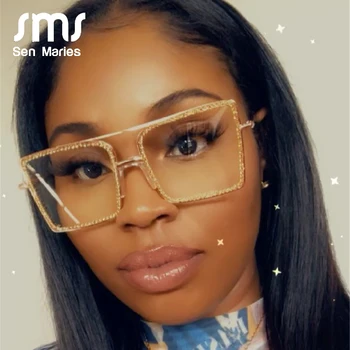 Vintage Square Women Diamond Sunglasses Frames Fashion Ladies Gold Glasses Pearl Frame Clear Lens Retro Eyewear Optical Frames
Vintage Square Women Diamond Sunglasses Frames Fashion Ladies Gold Glasses Pearl Frame Clear Lens Retro Eyewear Optical Frames