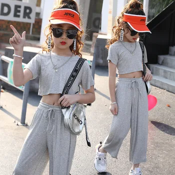 2 Piece Set Girls Korean Crop Top Shirt + Straight Pants Sweatsuit Outfits Tracksuit Streetwear Toddler Kids Clothes 6 to 14 yrs 
2 Piece Set Girls Korean Crop Top Shirt + Straight Pants Sweatsuit Outfits Tracksuit Streetwear Toddler Kids Clothes 6 to 14 yrs