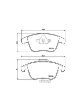Brake disc pads front. Ford Galaxy (WM wa6) 05/06-06/15 / Ford Mondeo IV (BA7) 03/07-01 Brembo art. p24076
Brake disc pads front. Ford Galaxy (WM wa6) 05/06-06/15 / Ford Mondeo IV (BA7) 03/07-01 Brembo art. p24076