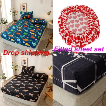 Summer Fitted Sheet Set Modern Bed Mattress Cover 3pcs/set Sheet Shipping Rubber Set Sheet New Home Drop Bedclothes Set Elastic
Summer Fitted Sheet Set Modern Bed Mattress Cover 3pcs/set Sheet Shipping Rubber Set Sheet New Home Drop Bedclothes Set Elastic
