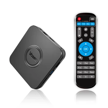 

Vosen V1 Smart Android 9.0 TV Box Amlogic S905X2 LPDDR4 2GB EMMC 16GB 2.4G / 5G WiFi BT4.0 Phone APP Control UHD 4K Media Player