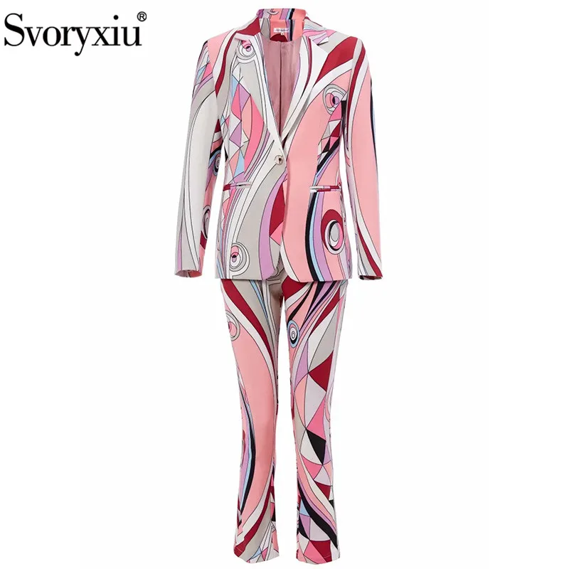 Svoryxiu New Fashion Runway Autumn Office Lady Two Piece Set Women's Long Sleeve Single Button Print Blazer + Pants Suit XXL
Svoryxiu New Fashion Runway Autumn Office Lady Two Piece Set Women's Long Sleeve Single Button Print Blazer + Pants Suit XXL