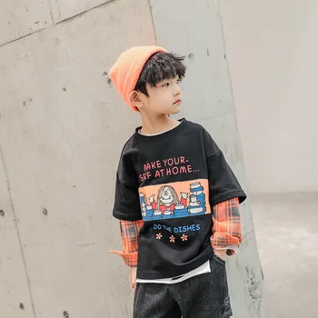 Boys' sweaters, autumn and winter, big boys 2020 new children's foreign fake two pieces of autumn Korean version
Boys' sweaters, autumn and winter, big boys 2020 new children's foreign fake two pieces of autumn Korean version