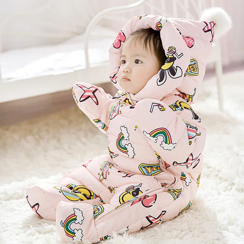 Thick Warm Infant Baby Snowsuit Fleece Liner Girls Down Rompers Outerwear Hooded Toddler Boys Down Parkas Newborn Winter Jacket
Thick Warm Infant Baby Snowsuit Fleece Liner Girls Down Rompers Outerwear Hooded Toddler Boys Down Parkas Newborn Winter Jacket