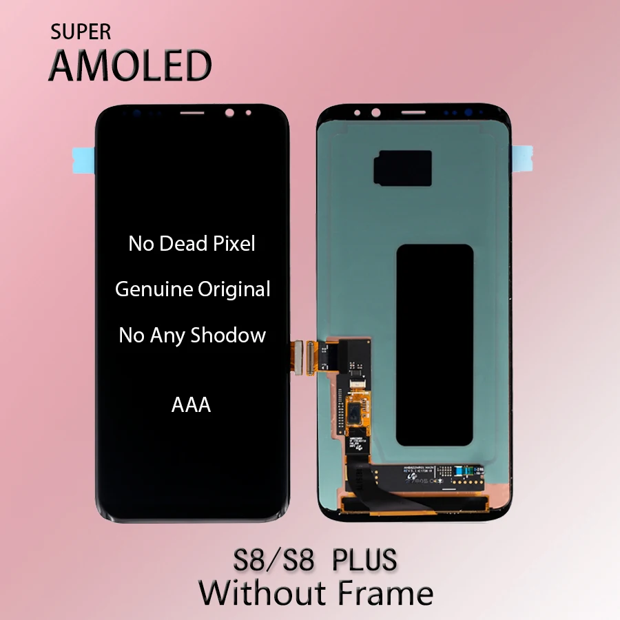 New And Original Super Amoled LCD Screen for Samsung Galaxy S8 Display G950 S8 Plus G955 Assembly Replacement With Frame
New And Original Super Amoled LCD Screen for Samsung Galaxy S8 Display G950 S8 Plus G955 Assembly Replacement With Frame