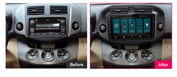 Sale EBILAEN Android 9.0 Car Radio Multimedia Player For Toyota RAV4 RAV 4 2007-2010 2Din  Autoradio GPS Navigation Tape Recorder 4