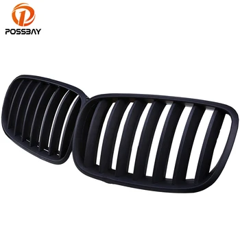 

POSSBAY Racing Grills Car Front Kindly Grilles for BMW X5 M (E70) 40dX/40iX/4.8i/3.0si 2009-2013 Front Grille Grill Matte Black
