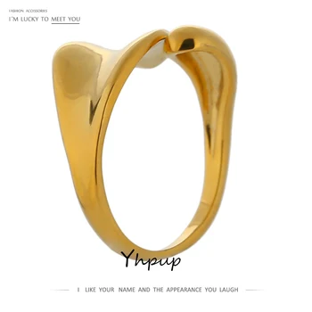 Yhpup Fashion Golden Wave Ring Copper Gold Plated Higher Quality Metal кольцо New Design Finger Ring for Women Gala Gift
Yhpup Fashion Golden Wave Ring Copper Gold Plated Higher Quality Metal кольцо New Design Finger Ring for Women Gala Gift