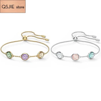 QSJIE High quality SWA new style. Simple and exquisite colorful colorful beads Adjustable Bracelet Glamorous fashion jewelry
QSJIE High quality SWA new style. Simple and exquisite colorful colorful beads Adjustable Bracelet Glamorous fashion jewelry