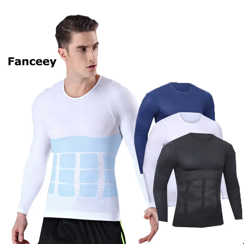 

Fitness T shirt Men Compression shirts long sleeve Tight tee shirts Quick Dry Workout Clothes Men's Base Layer Shirt