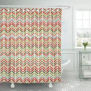 Pattern Herringbone Christmas Geometric Drawn Hand Zigzag Tweed Shower Curtain Polyester 60 x 72 inches Set with Hooks
Pattern Herringbone Christmas Geometric Drawn Hand Zigzag Tweed Shower Curtain Polyester 60 x 72 inches Set with Hooks