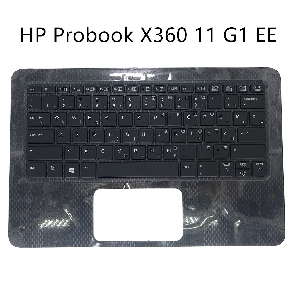 UI keyboard for HP Probook X360 11 G1 EE WB Bosnian Slovenian Croatian Serbian black with Palmrest Top Case 951774 V1487268S1
UI keyboard for HP Probook X360 11 G1 EE WB Bosnian Slovenian Croatian Serbian black with Palmrest Top Case 951774 V1487268S1