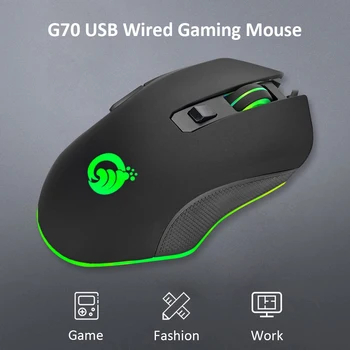 Hot Sale Wired Mouse Delicate Design G70 Wired RGB Gaming Mouse 6 Buttons 3200DPI Adjustable Optical Ergonomic Mouse
Hot Sale Wired Mouse Delicate Design G70 Wired RGB Gaming Mouse 6 Buttons 3200DPI Adjustable Optical Ergonomic Mouse