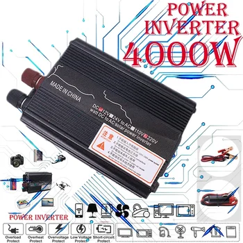 solar power inverter USB 4000W DC 12V TO AC 220V Solar Power Inverter High Quality Car Inverter for Household Camping Outdoor
solar power inverter USB 4000W DC 12V TO AC 220V Solar Power Inverter High Quality Car Inverter for Household Camping Outdoor