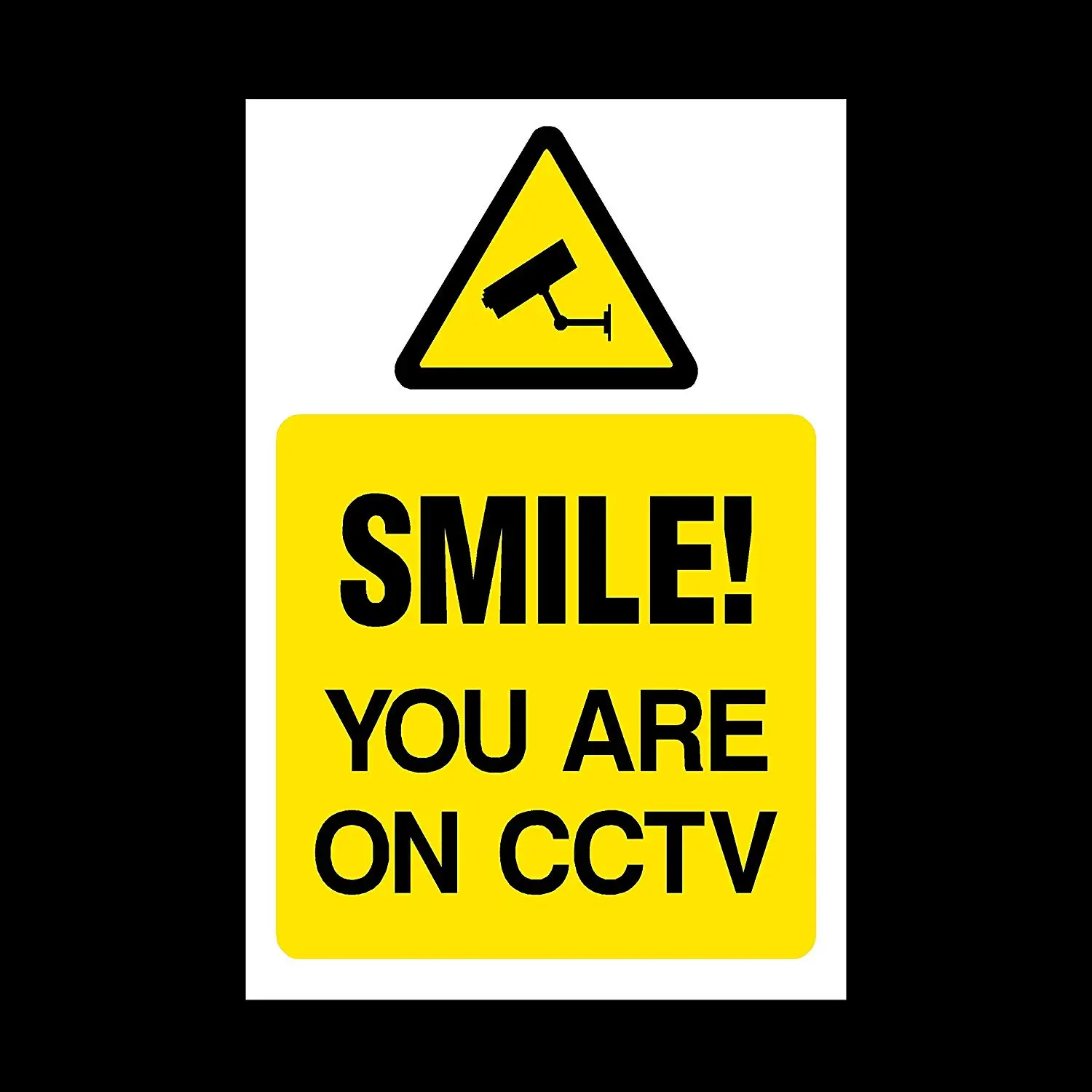 Smile you are on CCTV Plastic Sign - Security, Camera, Closed Circuit TV, Warning Safety
Smile you are on CCTV Plastic Sign - Security, Camera, Closed Circuit TV, Warning Safety