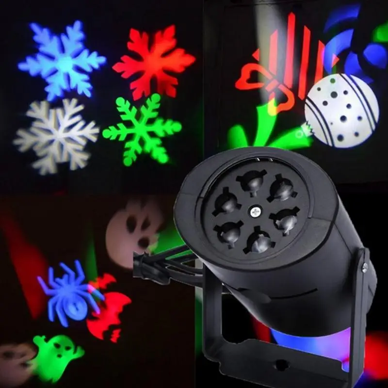 

2019 Xmas Snowflake Laser Light Projector Outdoor LED Waterproof DJ Disco Stage Lights Home Yard Lawn Star Light Lighting Effect