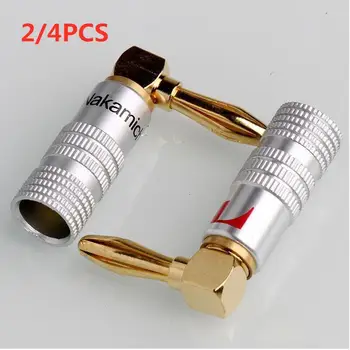 None 4mm Nakamichi Banana Plug Right Angle 90 Degree Gold-Plated Video Speaker Adapter Audio Connector Banana Connectors
None 4mm Nakamichi Banana Plug Right Angle 90 Degree Gold-Plated Video Speaker Adapter Audio Connector Banana Connectors