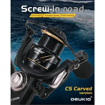 Fishing Reel Gapless Spinning Screw Wheel - Bream Wheels Fishing Accessories CS2000-3000 Sea Fishing Rod Reels
Fishing Reel Gapless Spinning Screw Wheel - Bream Wheels Fishing Accessories CS2000-3000 Sea Fishing Rod Reels