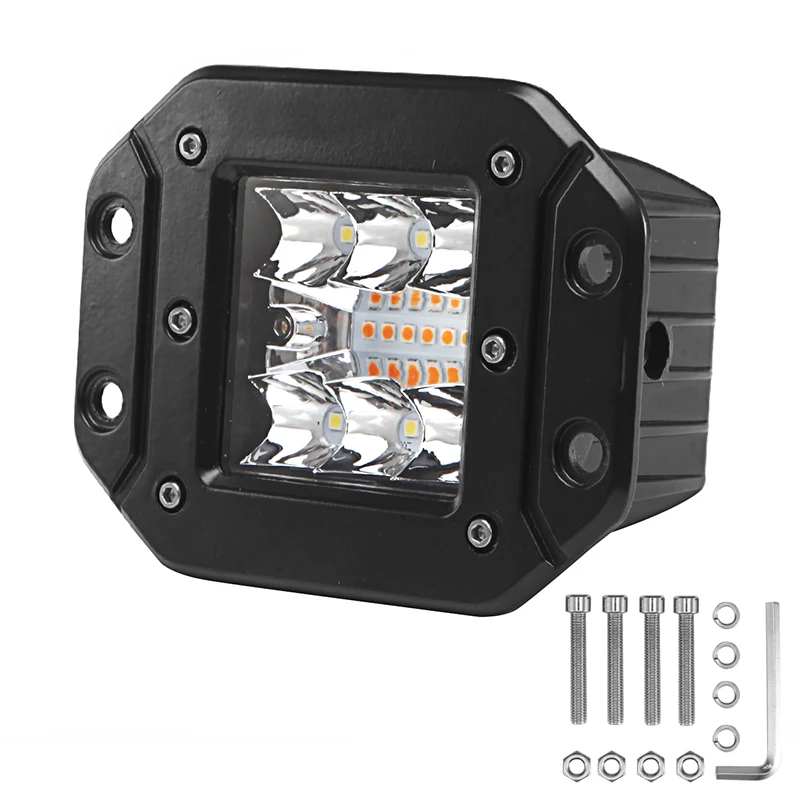 1 Or 2PCS 18W Dual Color Offroad Square LED Work Light Bar Spot Flood Flash Strobe 6 Modes Driving Fog Lights For Car Truck SUV
1 Or 2PCS 18W Dual Color Offroad Square LED Work Light Bar Spot Flood Flash Strobe 6 Modes Driving Fog Lights For Car Truck SUV