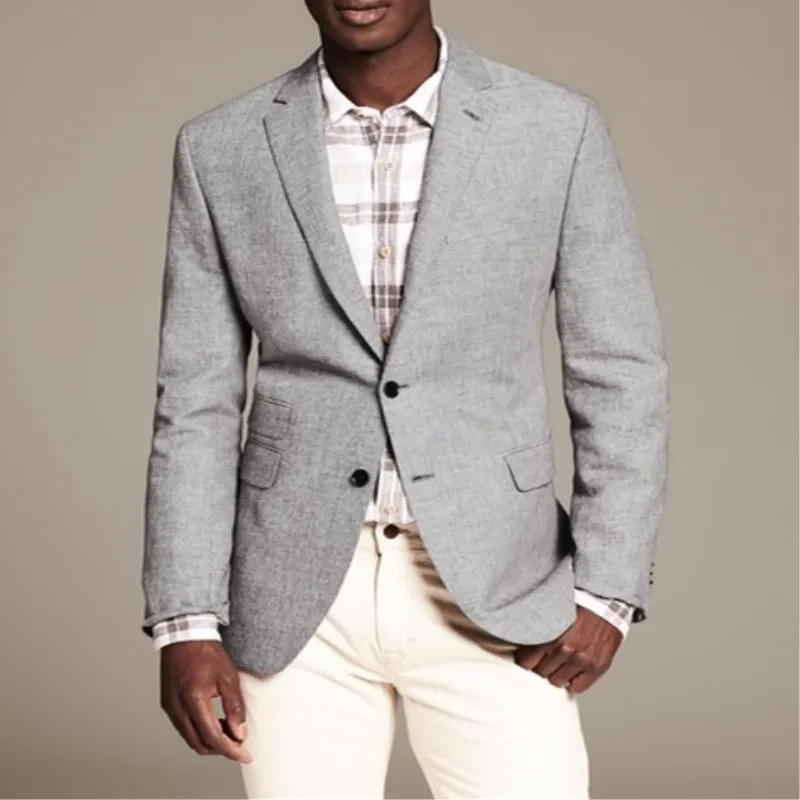New Style Gray Casual Men Suit 2 Pieces (Jacket + Pants ) Slim Fit Simple Outfit Blazer Custom Elegant Summer Men Clothing 437
New Style Gray Casual Men Suit 2 Pieces (Jacket + Pants ) Slim Fit Simple Outfit Blazer Custom Elegant Summer Men Clothing 437