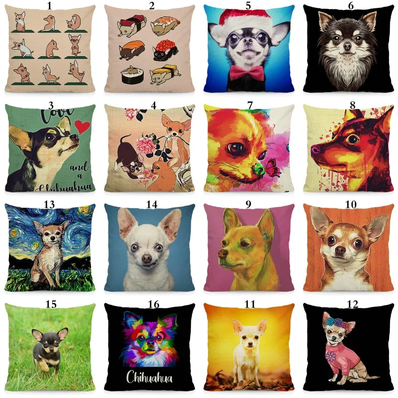XUNYU Chihuahua Dog Cushion Cover Decorative Sofa Pillow Case Seat Car Home Decor Throw Pillowcase 45x45cm DWG019
XUNYU Chihuahua Dog Cushion Cover Decorative Sofa Pillow Case Seat Car Home Decor Throw Pillowcase 45x45cm DWG019