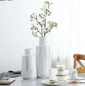 NORDIC WHITE MARBLE PATTERN SIMULATION DRY VASE CERAMIC FLOWER INSERTER MODERN MINIMALIST DECORATION TABLE DECORATION
NORDIC WHITE MARBLE PATTERN SIMULATION DRY VASE CERAMIC FLOWER INSERTER MODERN MINIMALIST DECORATION TABLE DECORATION