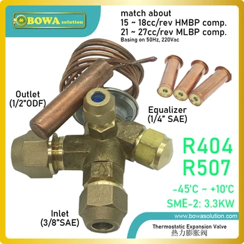 1HP R404a TEV is used for refrigerant flow control and operates at varying pressures resulting from varying temperatures
1HP R404a TEV is used for refrigerant flow control and operates at varying pressures resulting from varying temperatures
